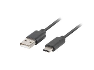 Kabel Lanberg 1,8m CA-USBO-10CC-0018-BK kabel microUSB C 