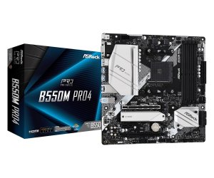 Płyta główna ASRock B550M Pro4 AM4 4DDR4 HDMI/DP/D-SUB M.2 mATX
